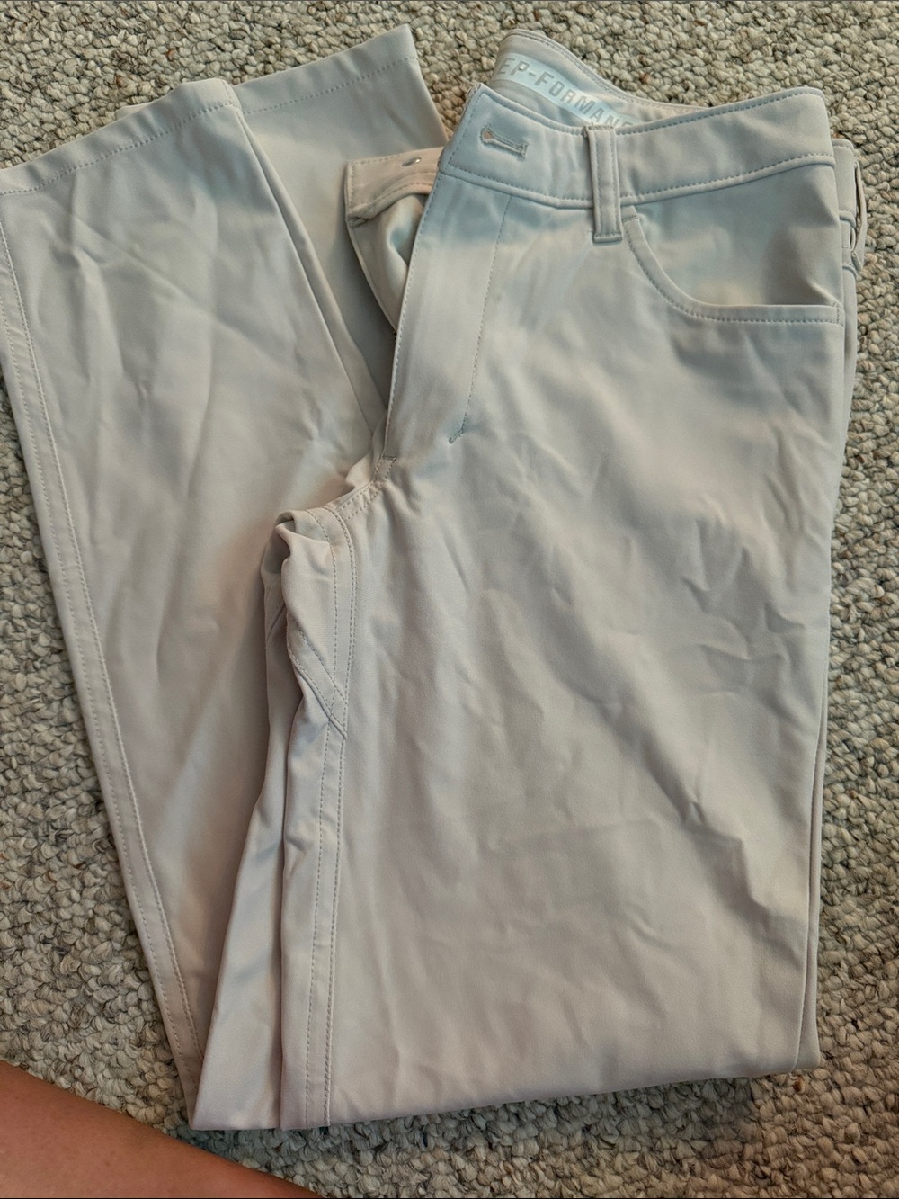Boys Performance straight leg- Khakis Pants - Light Beige